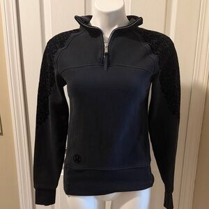 lululemon athletica Black Quarter-Zip Sweatshirt